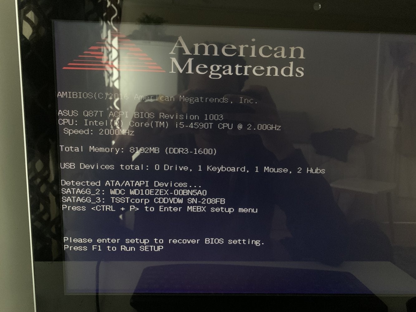 Press F1 to Run SETUP won't work on American Megatrends screen : r/pchelp